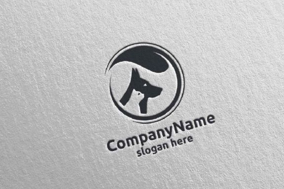 Dog and Cat Logo for Pet Shop or Veterinary 5