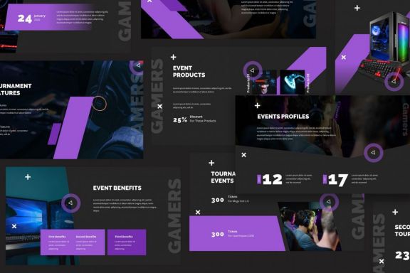 Neox - Esport Game Keynote Templates, Presentation Templates