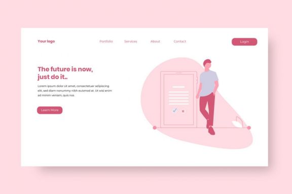 Minimalist Landing Page Vol 1