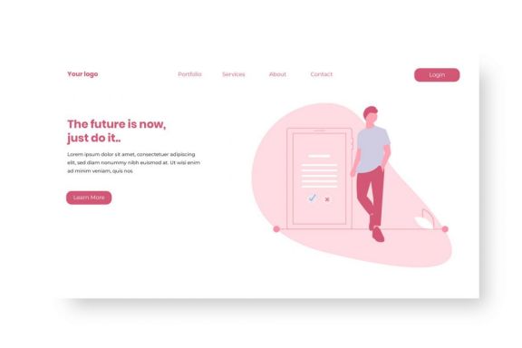 Minimalist Landing Page Vol 1