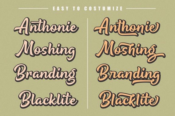 Being Strong Extrude Font