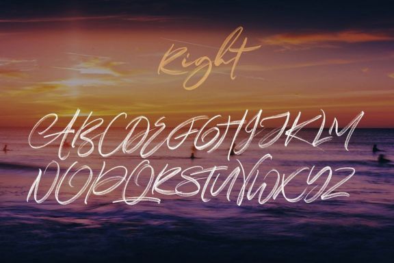 Right Brush & SVG Font