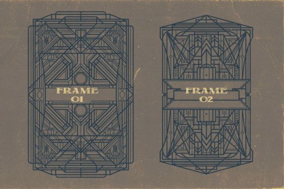 10 Artdeco Frames