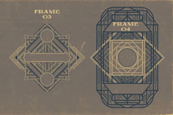 10 Artdeco Frames
