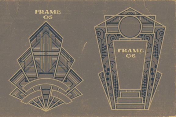 10 Artdeco Frames