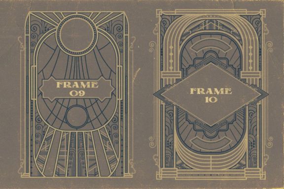 10 Artdeco Frames