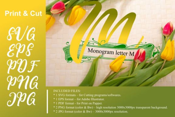 Monogram Letter M
