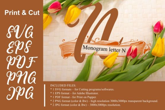 Monogram Letter N