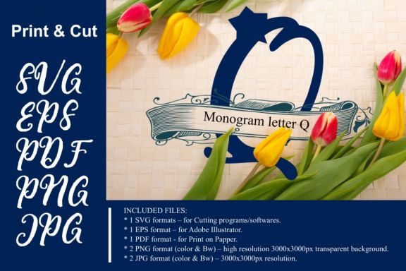 Monogram Letter Q