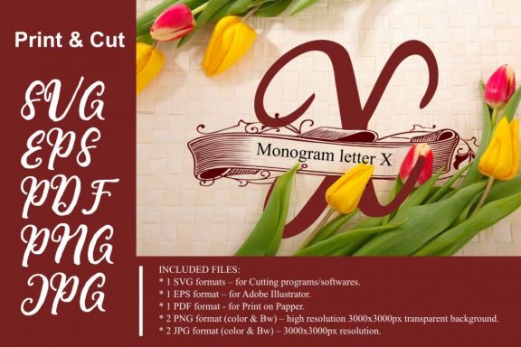 Monogram Letter X