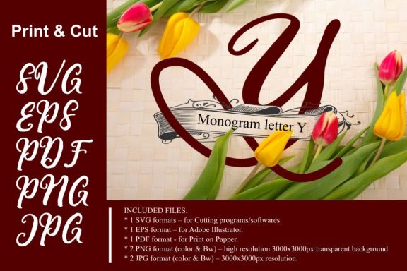 Monogram Letter Y