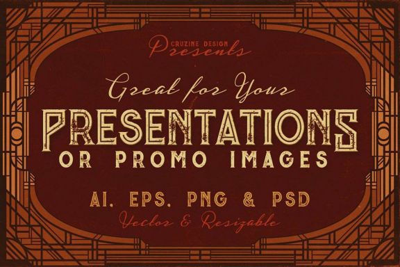 30 ArtDeco Frames