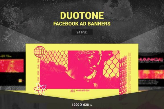 Duotone Facebook Ads Templates