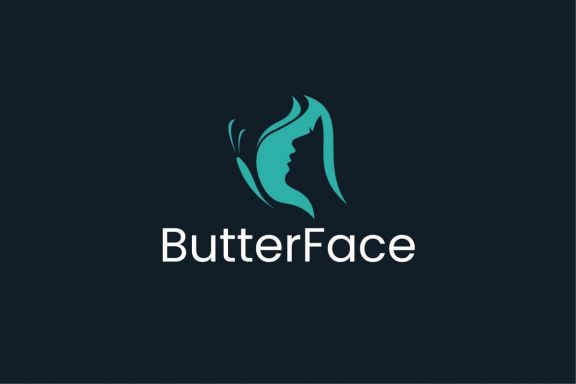 Butterfly and Face Logo Design
