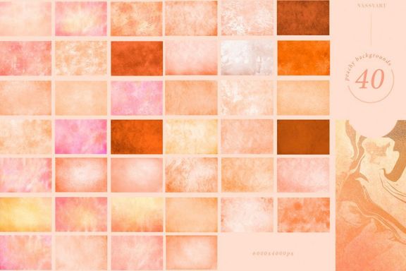 60 Peach and Cream Textures