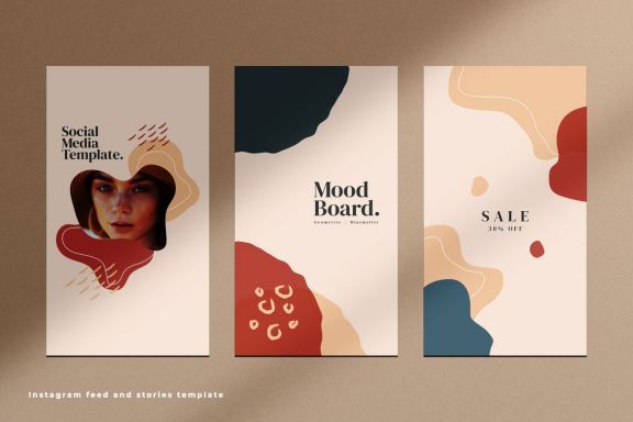 Nuha - Instagram feed and stories template