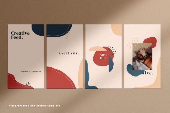 Nuha - Instagram feed and stories template