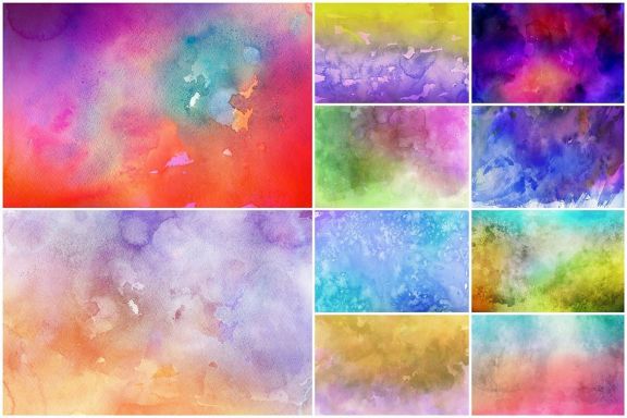 Free Colorful Watercolor Backgrounds | Deeezy