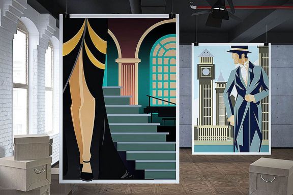 ArtDeco Poster T-shirt Set 1