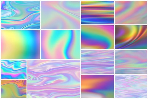 Iridescent Abstract Backgrounds