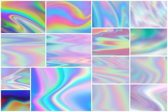 Iridescent Abstract Backgrounds