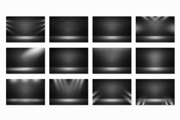 12 Dark Spotlight Backgrounds