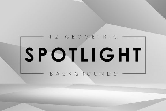12 Geometric Spotlight Backgrounds