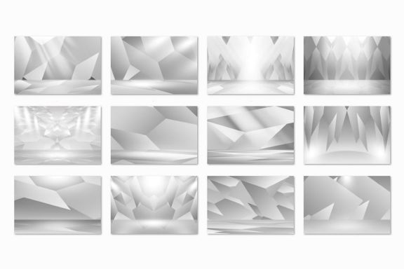 12 Geometric Spotlight Backgrounds