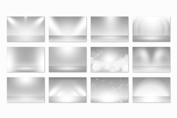 12 White Spotlight Backgrounds 1