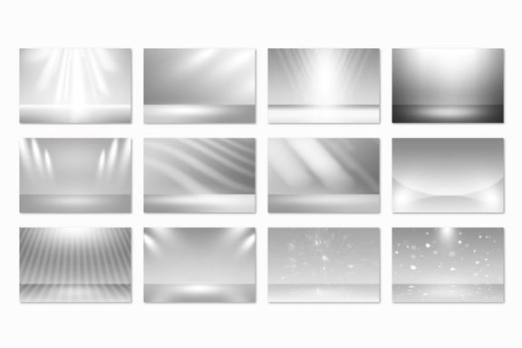 12 White Spotlight Backgrounds 2