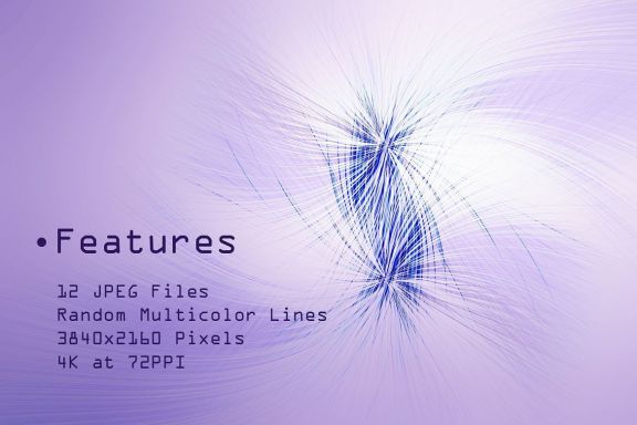 Twisted Thin Lines Colorful Background