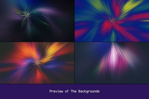 Twisted Thin Lines Colorful Background