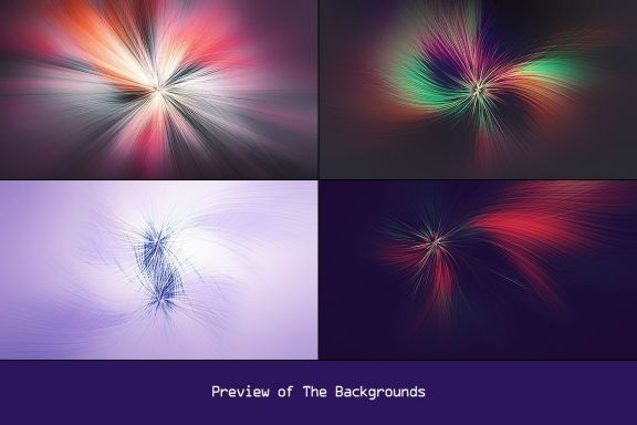 Twisted Thin Lines Colorful Background