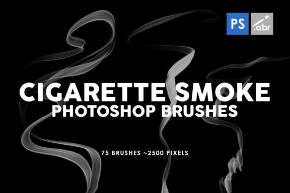 Cigarette Smoke Photoshop Stamp Brushes