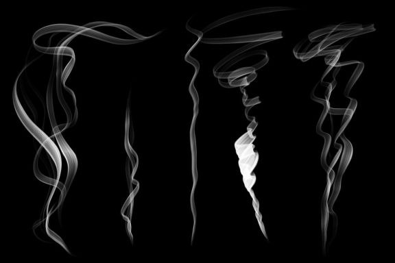 Cigarette Smoke Photoshop Stamp Brushes