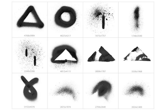 Abstract Spray Photoshop Stamp Brushes