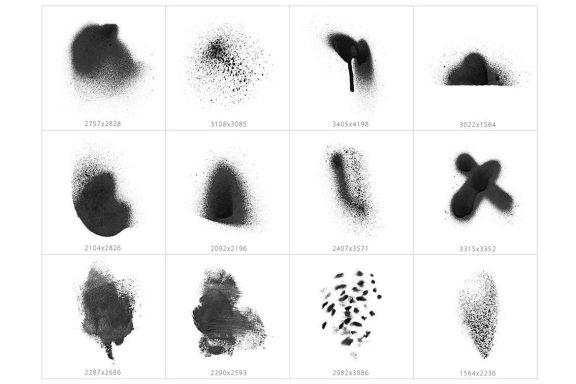 Abstract Spray Photoshop Stamp Brushes