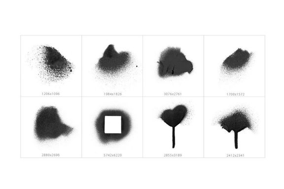Abstract Spray Photoshop Stamp Brushes