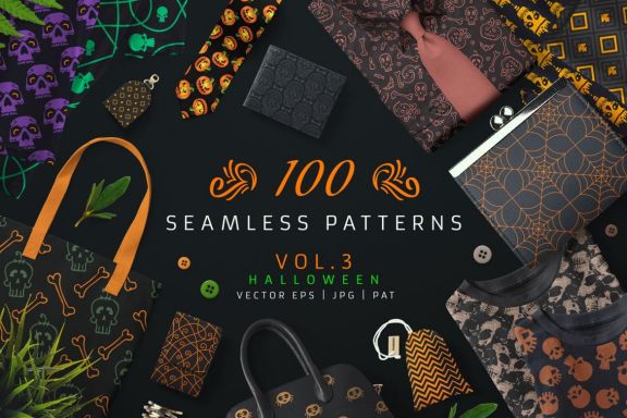 100 Seamless Patterns Vol.3 - Halloween