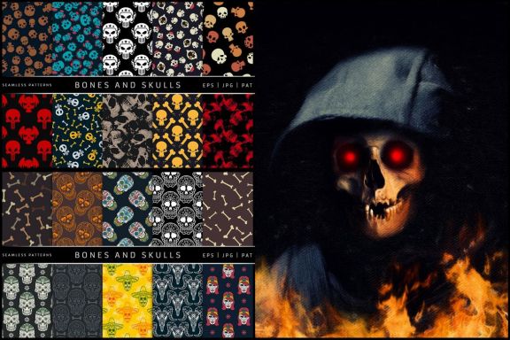 100 Seamless Patterns Vol.3 - Halloween