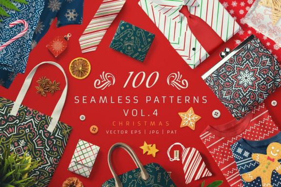 100 Seamless Patterns Vol.4 Xmas