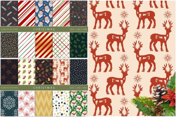 100 Seamless Patterns Vol.4 Xmas
