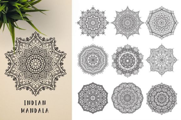 300 Vector Mandala Ornaments