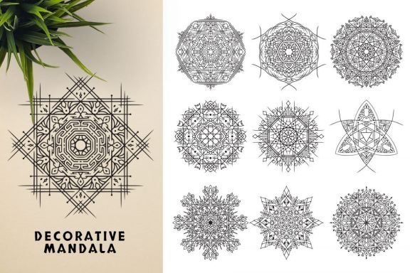 300 Vector Mandala Ornaments