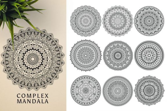 300 Vector Mandala Ornaments