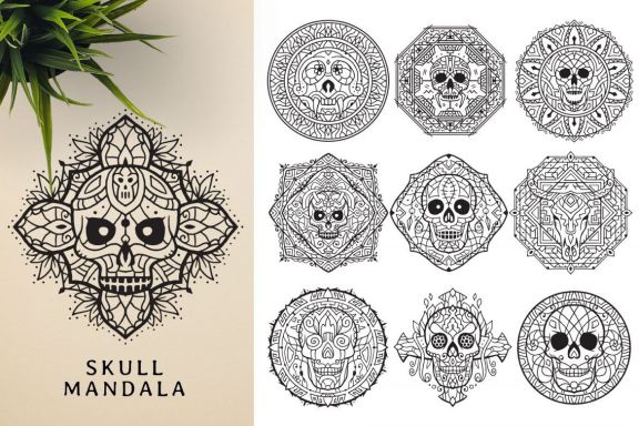 300 Vector Mandala Ornaments