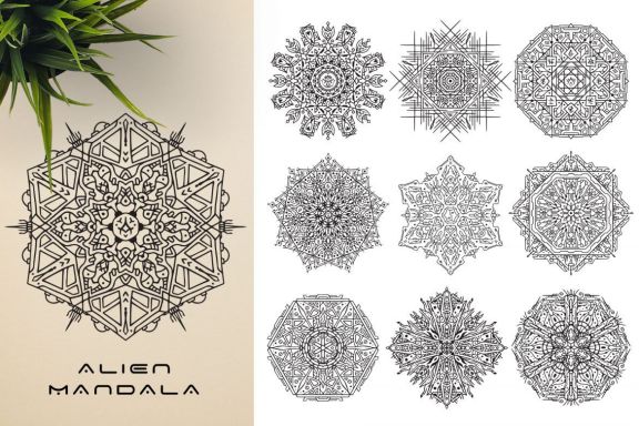 300 Vector Mandala Ornaments