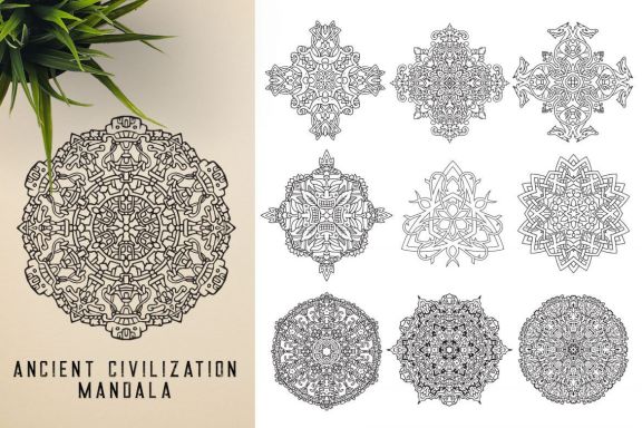 300 Vector Mandala Ornaments