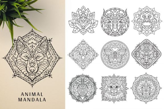 300 Vector Mandala Ornaments