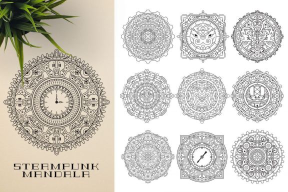 300 Vector Mandala Ornaments
